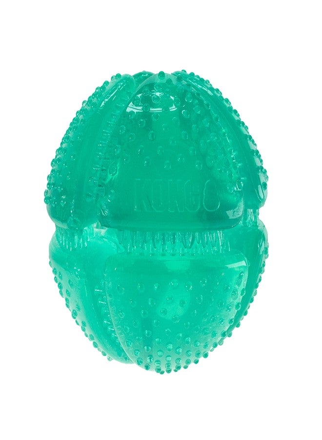KONG Squeezz Dental Ball - Dog Toy for Cleaning Teeth - Flexible Chew Toy for Gentle & Mild Chewers - for Medium/Large Dogs - Image 1